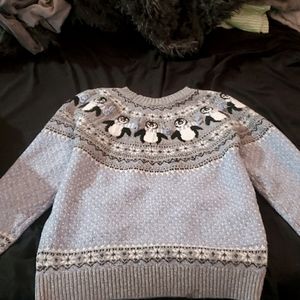Cute winter penguin sweater